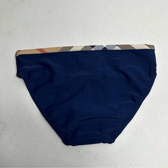 Burberry Navy Bikini Bottom with Patterned Waistband size 14Y NWOT - Picture 2 of 7